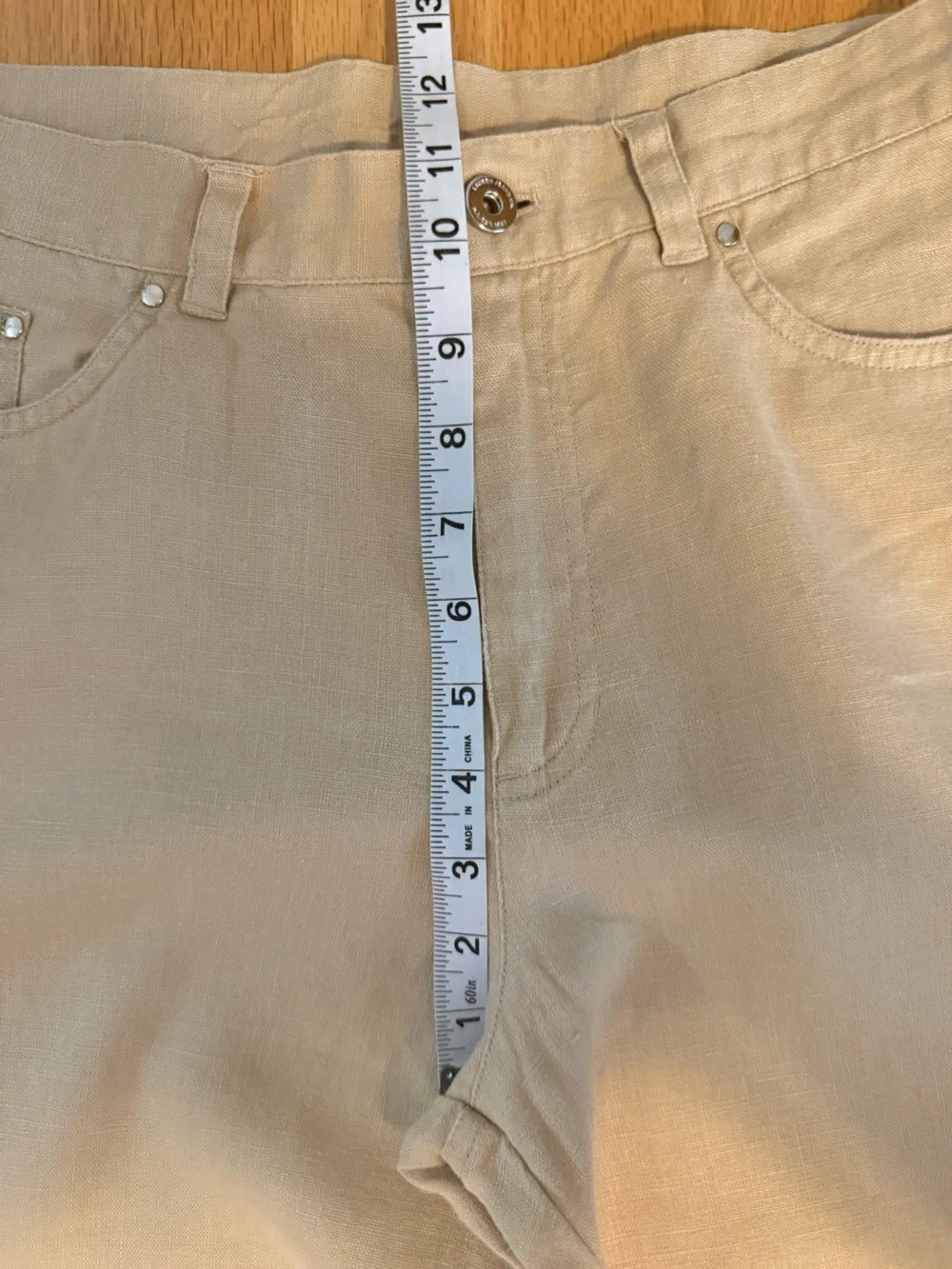 Lauren Ralph Lauren 100% Linen 90’s Vintage Tan Pants Size 10